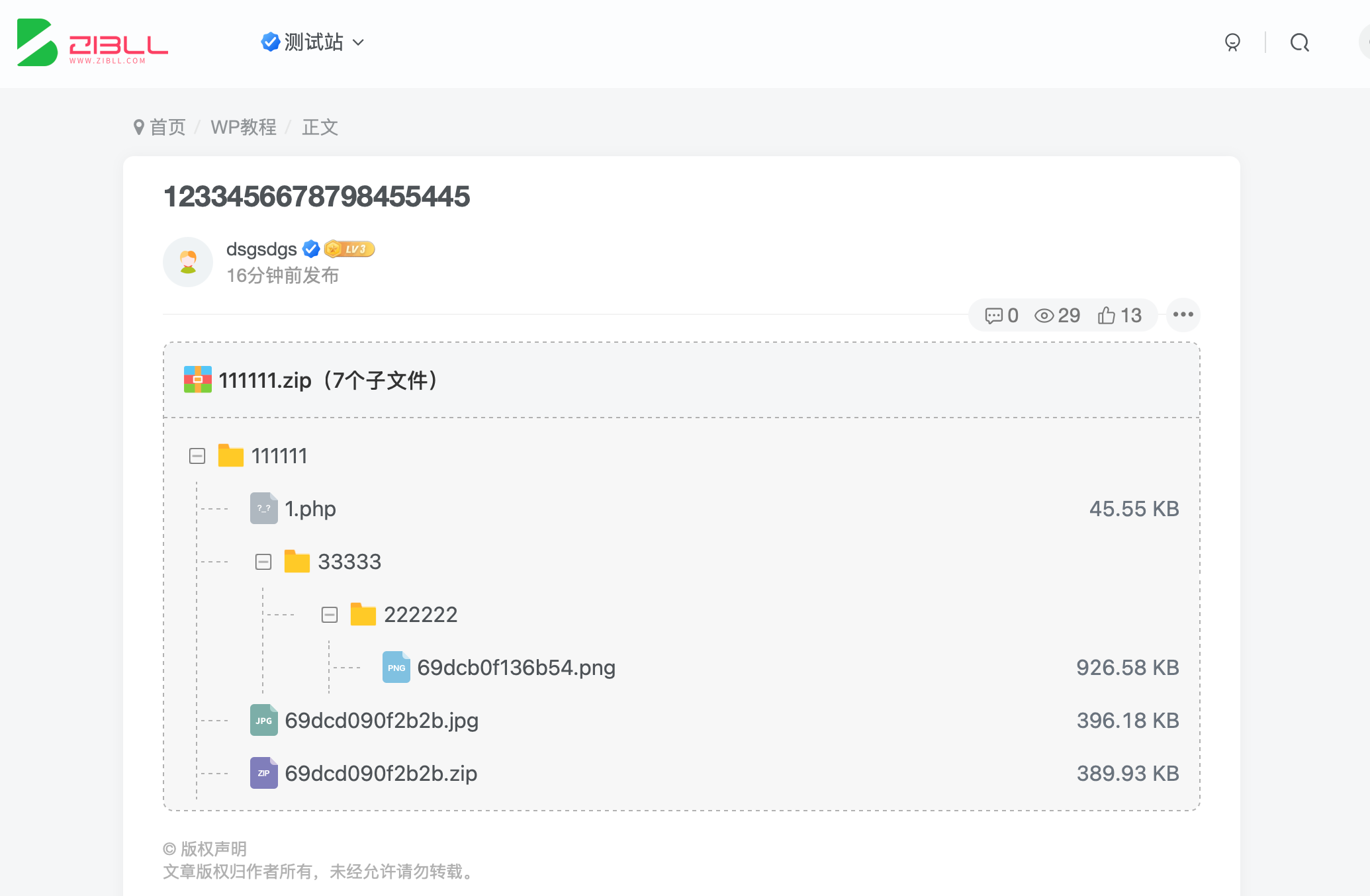子比文库插件 初版-炙焰技术网